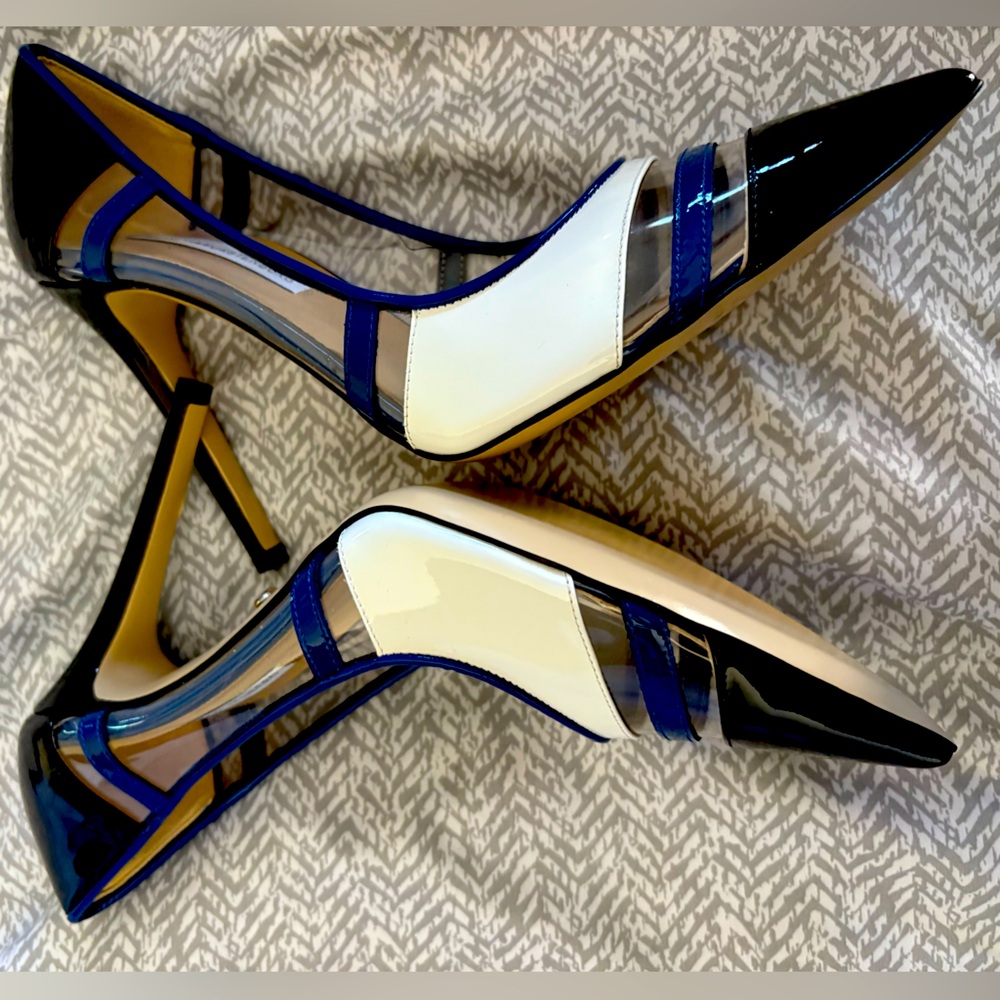 DVF High heel pumps PVC/leather 4.25 inchs 8.5M